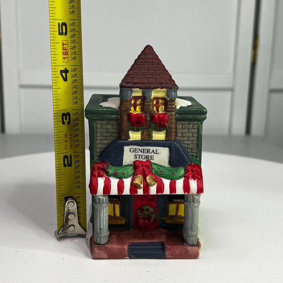 General Store Ceramic Votive Candle Holder Christmas Decor From 1990s - Picture 6 of 12